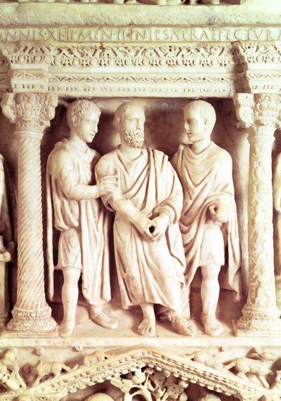 Sarcophagus of Giunio Basso, 4th century by Roman